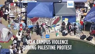 Tensions grow as Pro-Palestinian protesters remain in standoff with police at UCLA