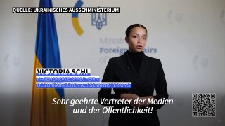 Ukraine: KI-Sprecherin informiert über Arbeit des Außenministeriums