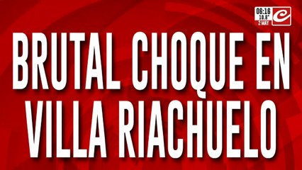Brutal choque en Villa Riachuelo: hay cuatro personas heridas