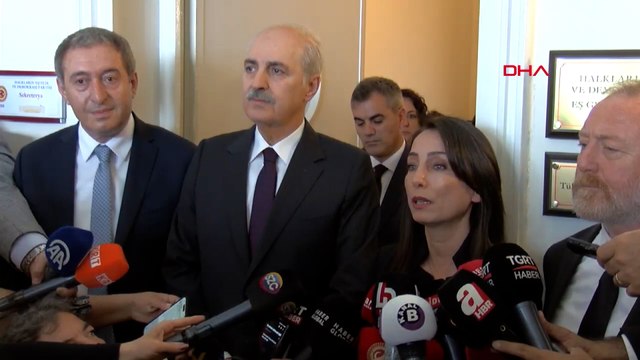 Numan Kurtulmuş, Dem Parti'yi ziyareti sonrasında açıklamalarda bulundu