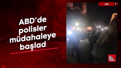 Filistin için destek gösterileri: ABD'de polisler müdahaleye başladı