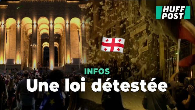En Géorgie, des manifestants contre une loi controversée tentent de bloquer le Parlement