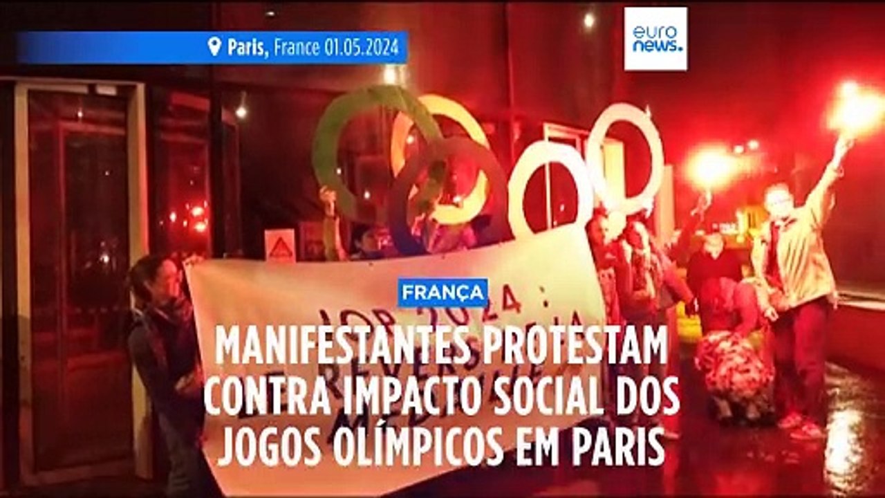 Os "jogos da exclusão": protestos em Paris por causa dos Jogos Olímpicos