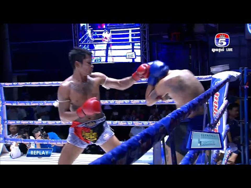 ប្រដាល់ "គុនខ្មែរប៉ុស្តិ៍លេខ៥" គូរអន្តរជាតិទី៤ ព្រំ សំណាង Vs មឿង អាឃុម(ថៃ)