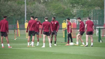 Aston Villa train ahead of UEFA Conference League semi-final