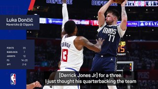 Doncic used 'adrenaline' to battle through sniffles and sore knee