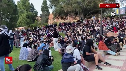 ABD'de öğrencilerin Filistin'e destek eylemleri devam ediyor