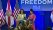 Kamala Harris visita Flórida, onde entrou em vigor lei restritiva sobre aborto