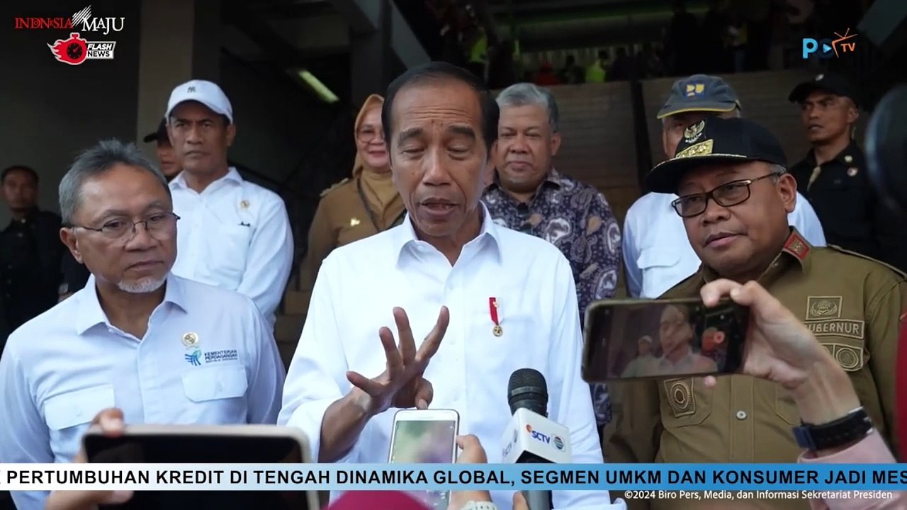 Momen Presiden Joko Widodo Cek Harga Sembako di NTB