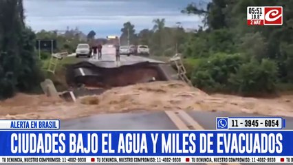 Inundaciones causan destrozo y muerte en el sur de Brasil
