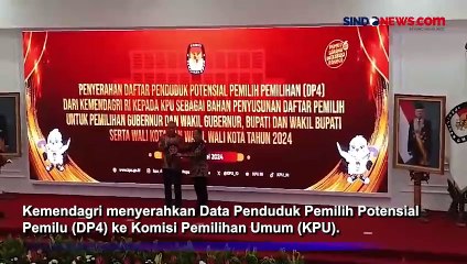 Mendagri Serahkan Data Pemilih Potensial ke KPU Jelang Pilkada Serentak
