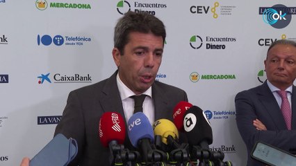 Mazón y la patronal valenciana muestran su preocupación por la oferta de fusión del BBVA a Sabadell