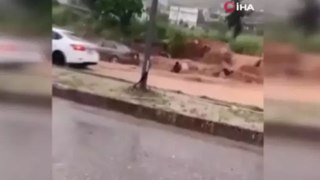 Erbil'de şiddetli yağış nedeniyle duvar çöktü: 1 ölü, 3 yaralı