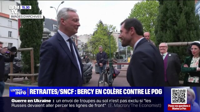 Accord sur la retraite des cheminots: Bruno Le Maire attend des explications convaincantes du patron de la SNCF convoqué à Bercy