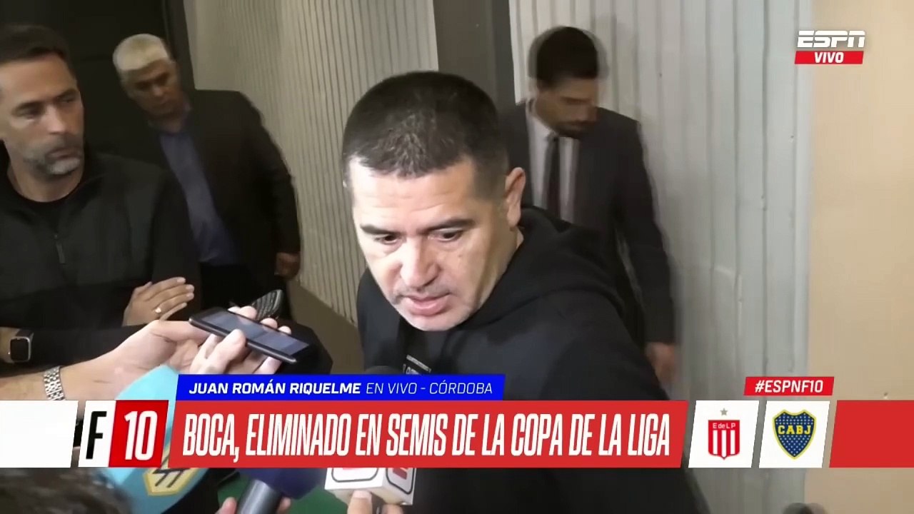 Juan Román Riquelme después de la eliminación de Boca ante Estudiantes: "Es fútbol, no dramaticemos todo"