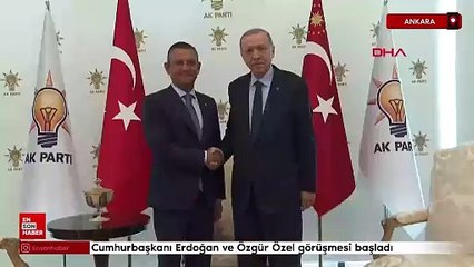 Cumhurbaşkanı Erdoğan ve Özgür Özel görüşmesi başladı