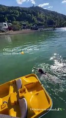 Mine Tugay -15 derecede göle girdi