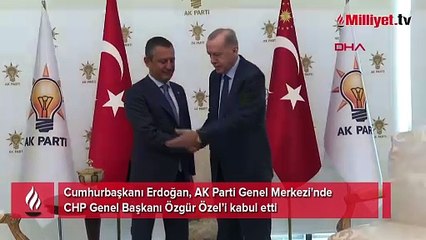 Cumhurbaşkanı Erdoğan, CHP Genel Başkanı Özgür Özel’i kabul etti