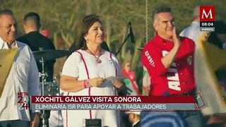 Xóchitl Gálvez asegura eliminar ISR en apoyo a los trabajadores