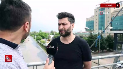 Elazığ'da yağmur alt geçidi suyla doldurdu, sürücüler güçlük çekti