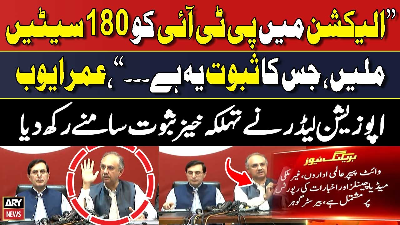 Omar Ayub says ECP was granted billions of rupees to hold free and fair elections in Pakistan