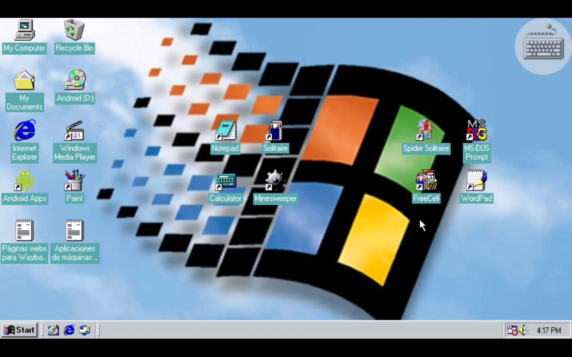 WINDOWS 98 SIMULATOR: No me deja ejecutar un archivo ".EXE", debido a un aviso de error de la aplicación porque es un simulador; y no un emulador de 32 bits.