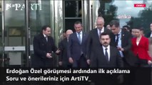 CHP Genel Başkanı Özgür Özel, AKP Genel Merkezinden ayrıldı.