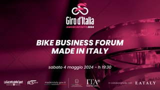 Business Forum: “Tra innovazione e futuro: il Made in Italy della bike economy”