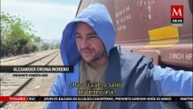 Familias migrantes improvisan campamentos a bordo de 