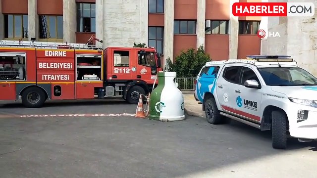 Trakya Üniversitesi Tıp Fakültesi Hastanesi'nde yangın: Hastalar tahliye ediliyor