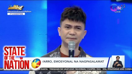 Vhong Navarro, emosyonal na nagpasalamat sa mga sumuporta at naniwala sa kanya | SONA