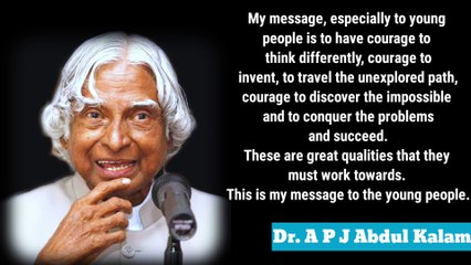 50+ Life lessons quotes by Abdul Kalam
