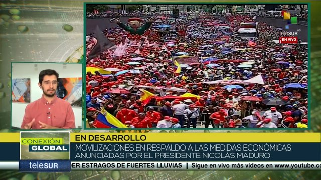 Trabajadores se movilizan a la Asamblea Nacional en apoyo a las medidas económicas