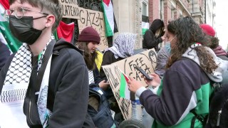 L'Ecole de journalisme de Lille bloquée par des manifestants en soutien à Gaza