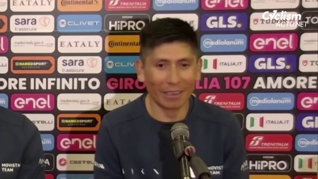 Cycling - Giro d'Italia 2024 - Nairo Quintana from Movistar before the Giro