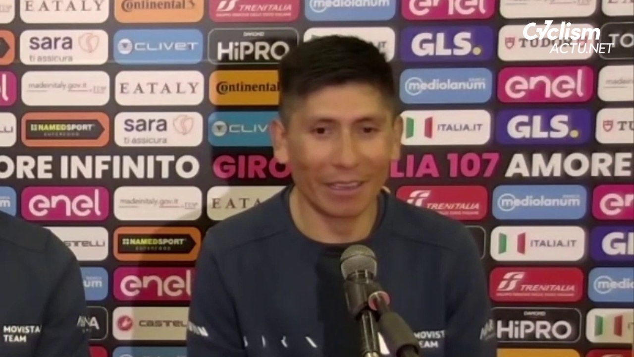 Cycling - Giro d'Italia 2024 - Nairo Quintana from Movistar before the Giro