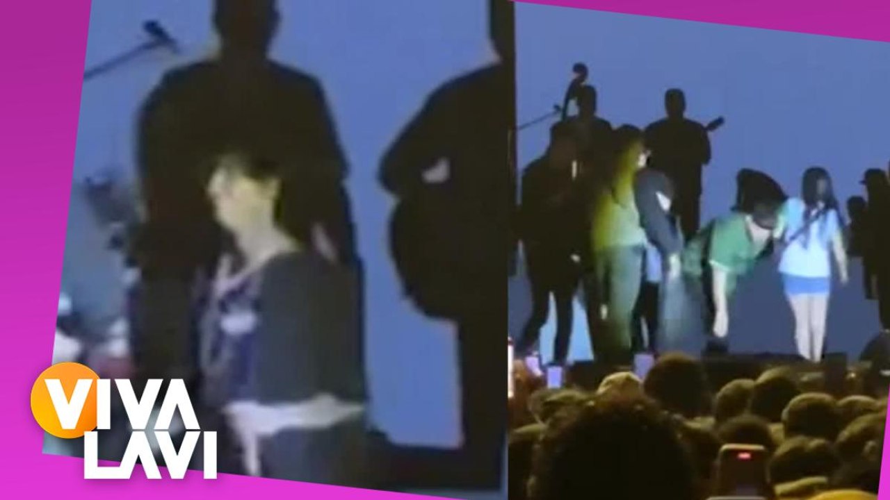 Natanael le tira el celular a fan en pleno concierto