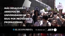 Más desalojos y arrestos en universidades de EEUU por protestas propalestinas