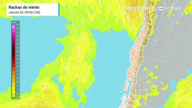 Región Metropolitana recibirá rachas de viento superiores a los 45 km/h