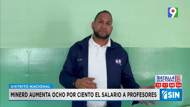 Anuncian aumento de un 8 por ciento para los maestros| Primera Emisión SIN