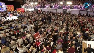 El PSOE y Sánchez hacen suyo el lema chavista de Podemos: mitin en Cataluña al grito de 