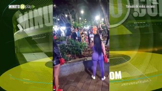 Enfrentamiento en El Parque Lleras Mujeres agredieron a policías durante operativo de control