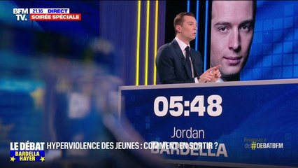 Jordan Bardella: "Tous les Français voient qu'il y a un lien statistique entre l'immigration anarchique et l'insécurité"  #débatBFMTV