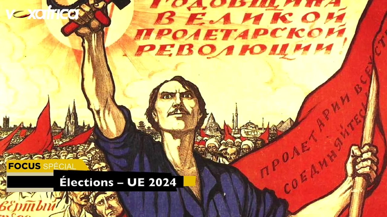 Avec Léon Deffontaines dans l'imposant siège bétonné du siège du Parti communiste français (PCF), place du Colonel-Fabien à Paris pour les élections européennes