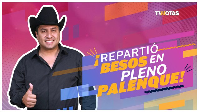 Julión Álvarez ¡Repartió besos en pleno palenque!