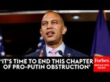 Jeffries Asked Why Dems Would Save 'Architect' Of Effort To Overturn 2020 Election, Speaker Johnson