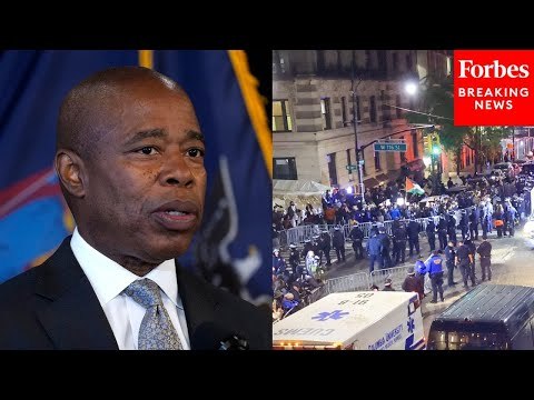 New York City Mayor Adams Asked Point Blank How Many Columbia Protesters Were 'Outside Agitators'