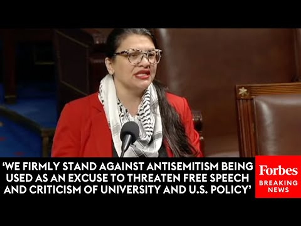 BREAKING NEWS: Rashida Tlaib Praises Pro-Palestinian Encampments On College Campuses
