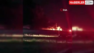 Adana'da elektrikli bisiklet fabrikasındaki yangın