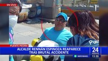 Rennán Espinoza: Alcalde de Puente Piedra reaparece en TikTok tras choque contra peaje
